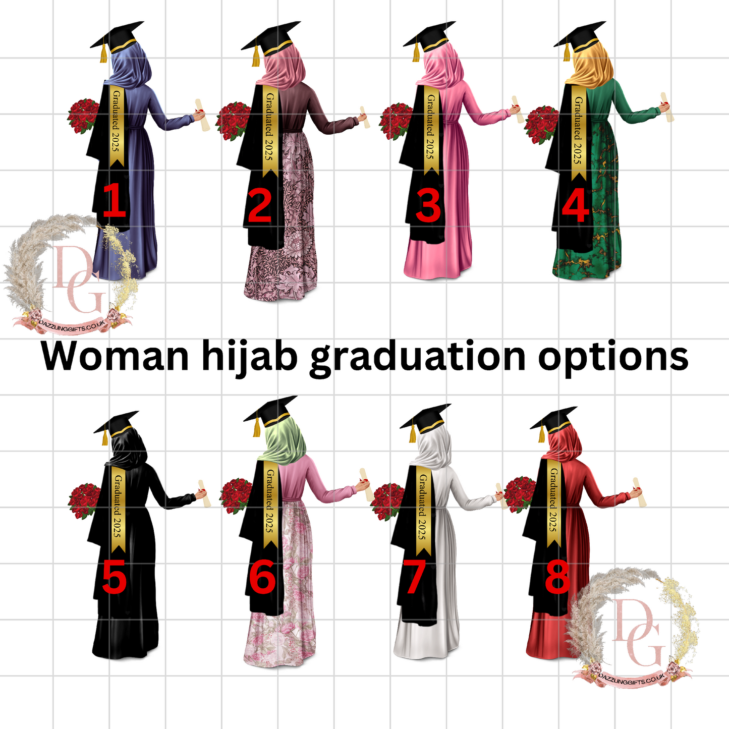Graduation Woman Illustrated