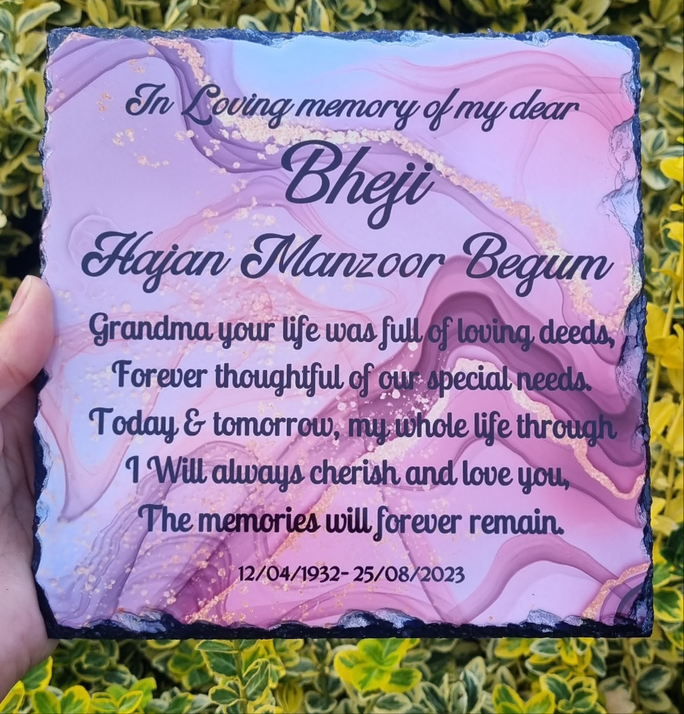 Personalised Memorial Slate