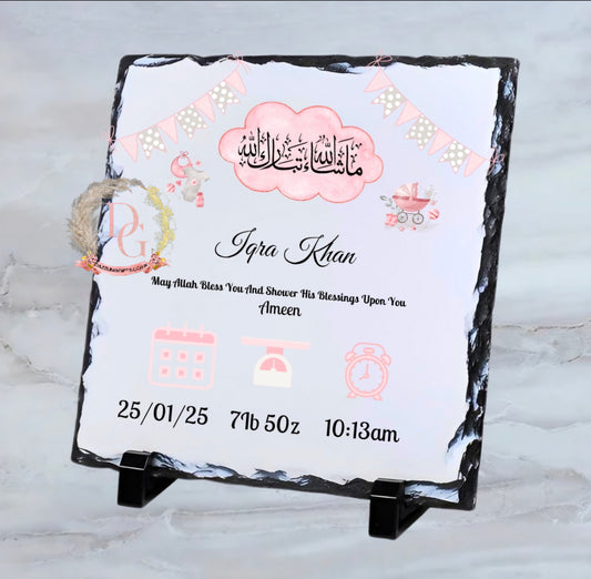 New Arrival Baby Girl Slate