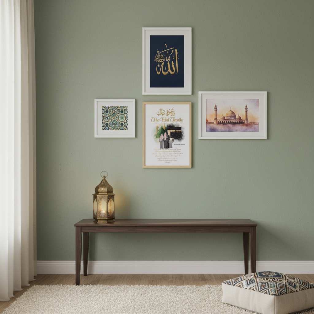 Gallery wall arrangement