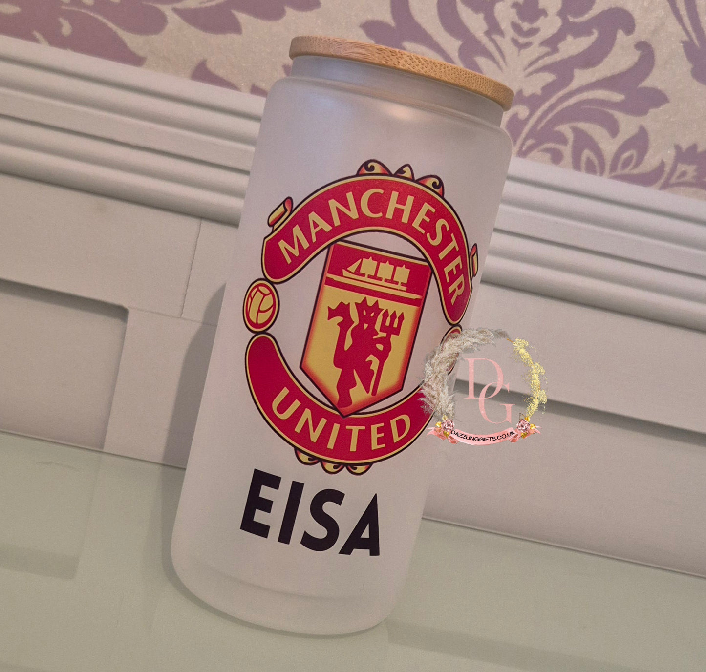 Football Team Glass Jar