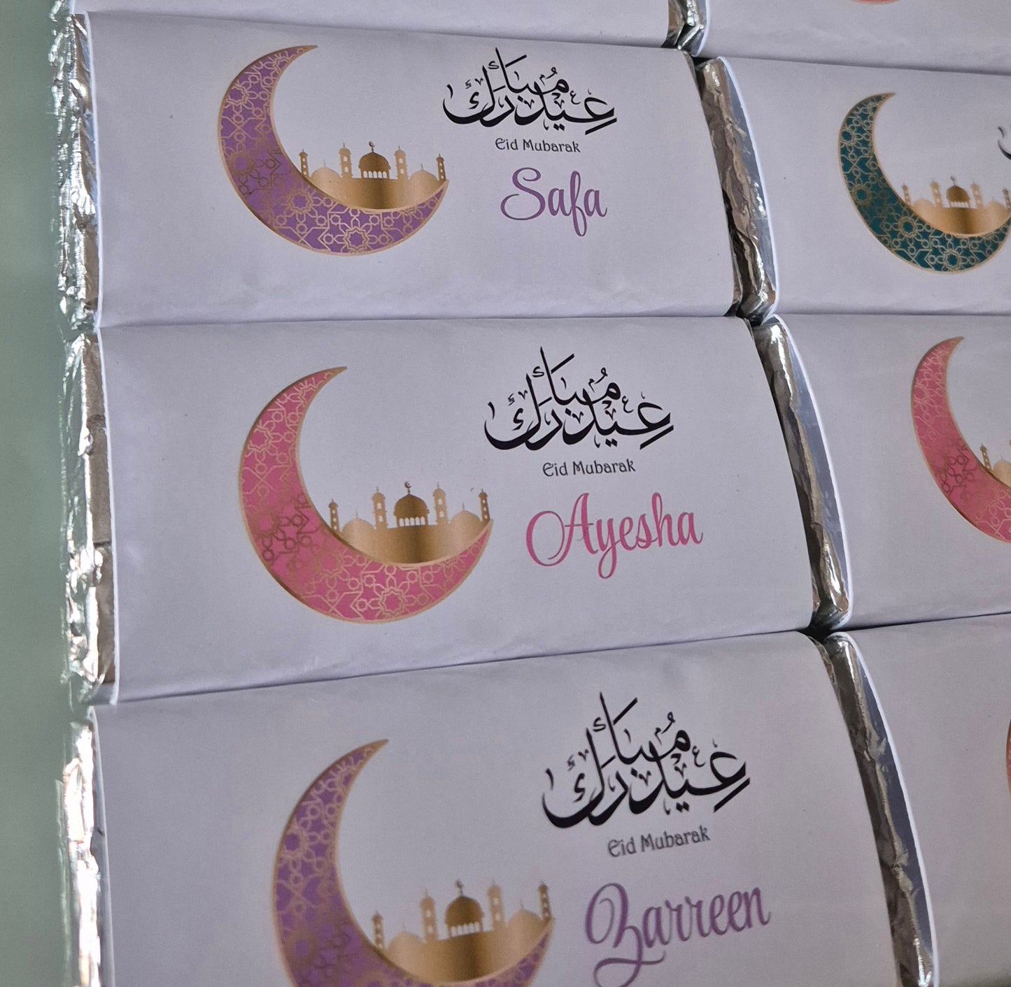 PERSONALISED NAME EID MUBARAK MINI CHOCOLATE