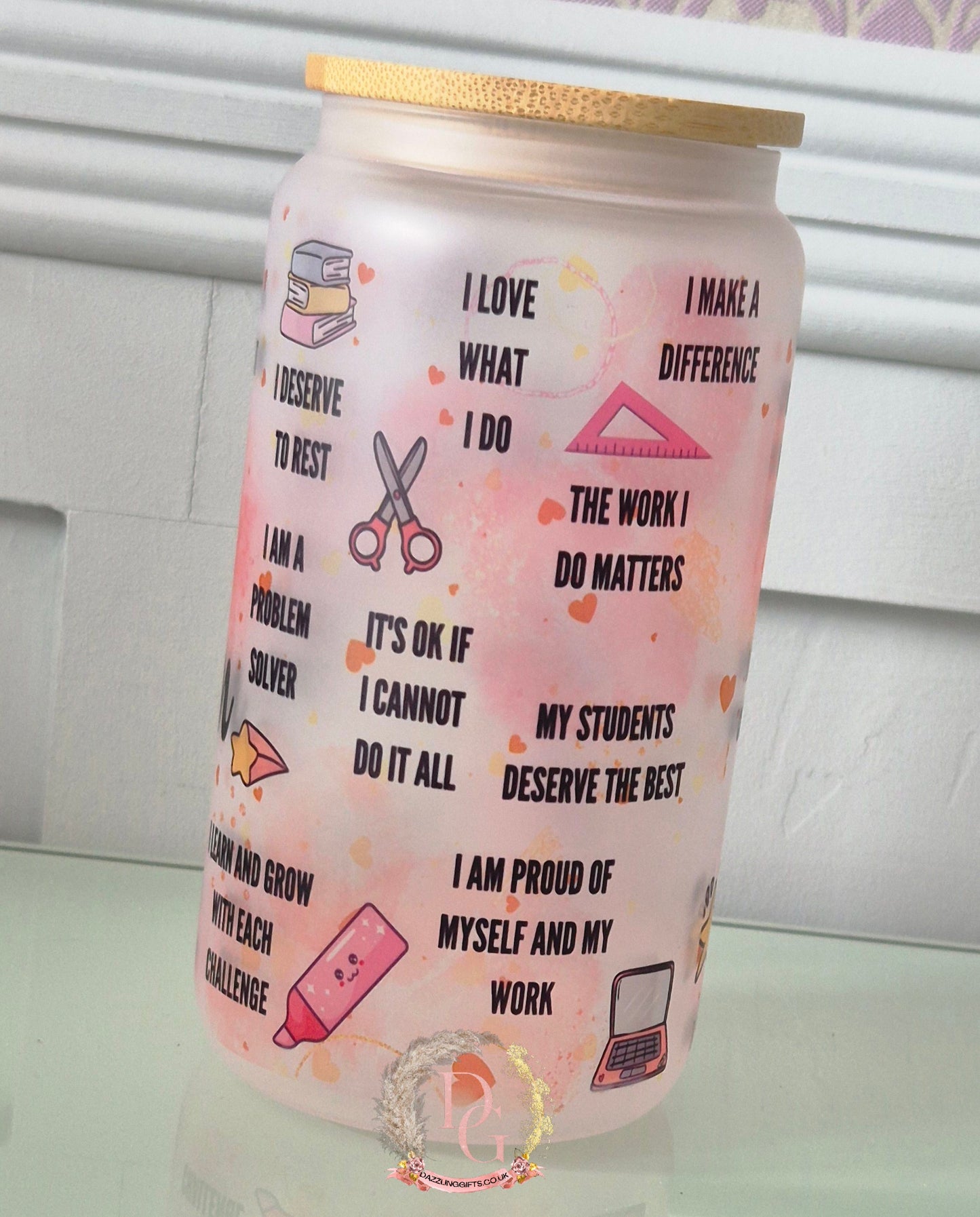 Teacher/LSA Glass Jar