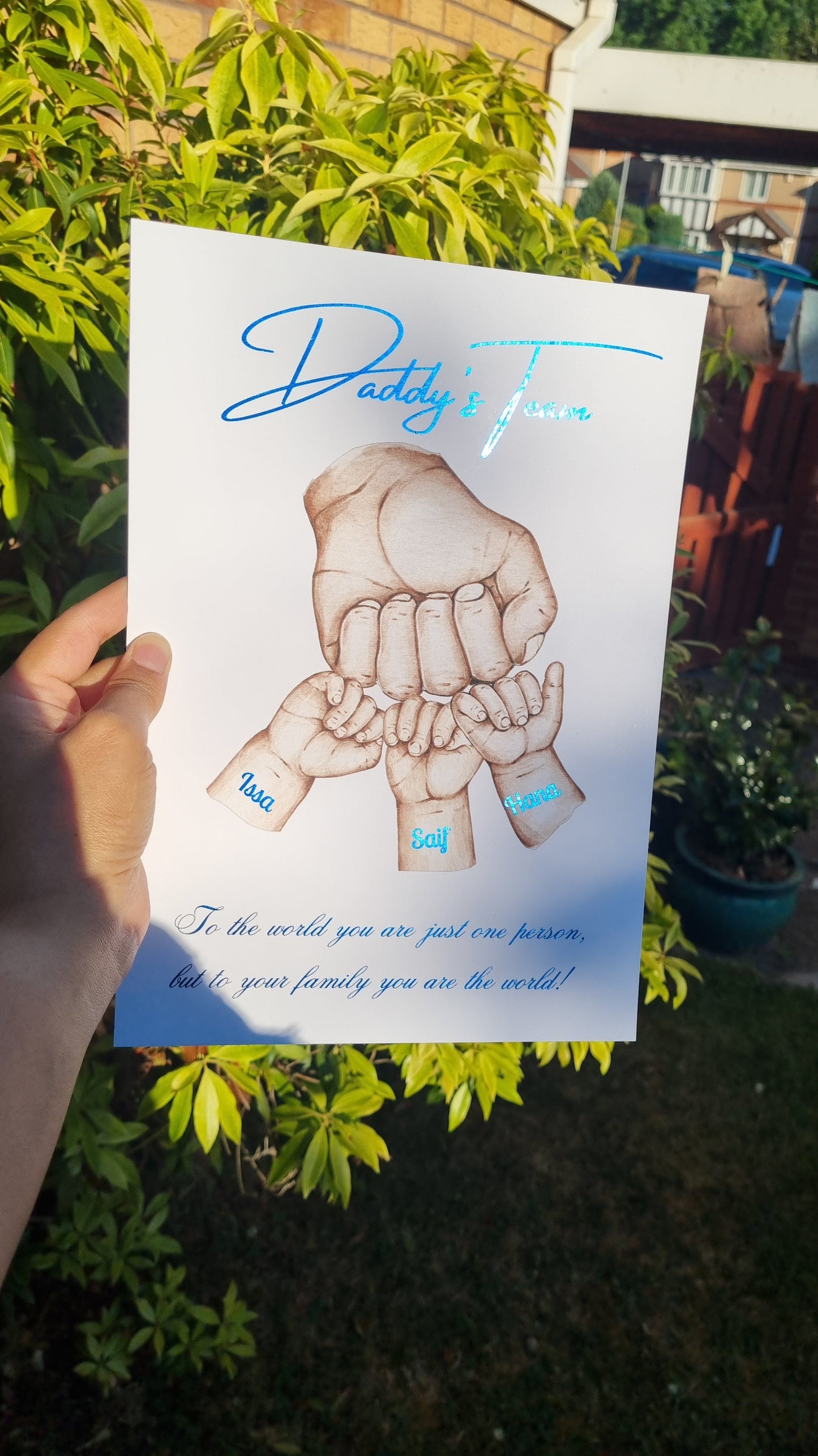 FATHER'S DAY FIST BUMP FOIL PRINT