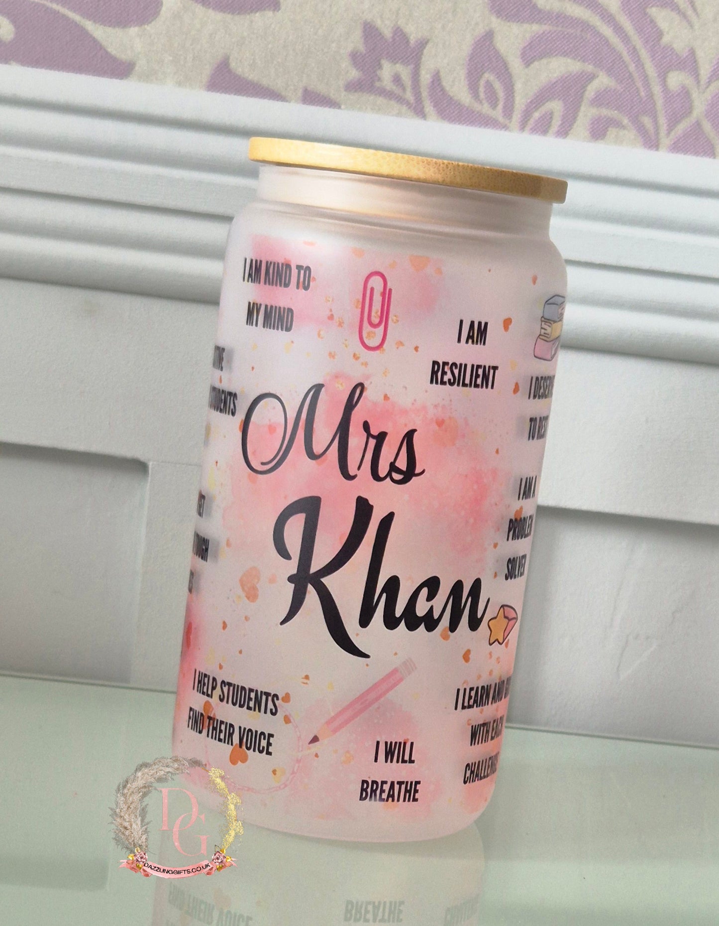 Teacher/LSA Glass Jar