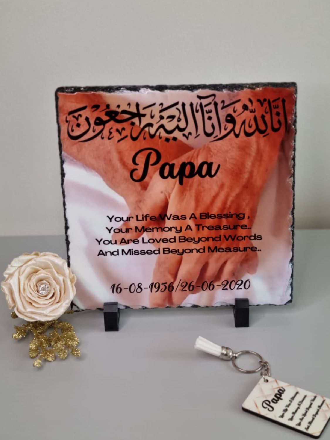 Personalised Photo Memorial Slate