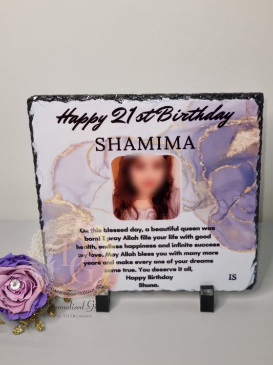 Happy Birthday, Photo Slate