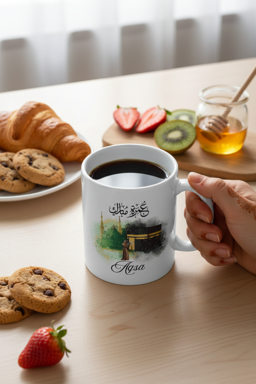 Aqsa mug on table corrected