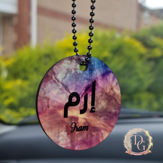 Female Car Charm Double Sided