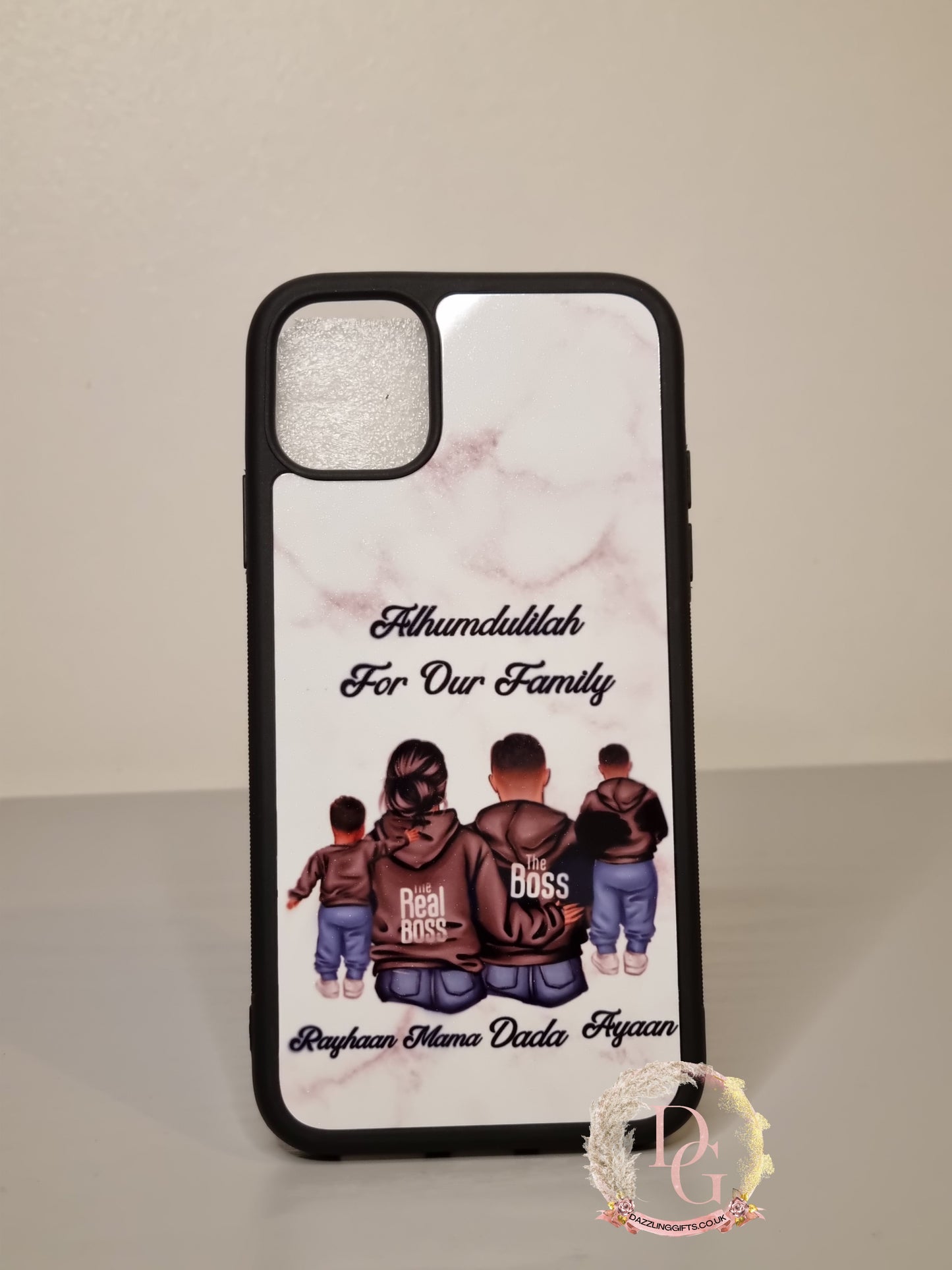 Personalised Illustrated Phone Case sitting option